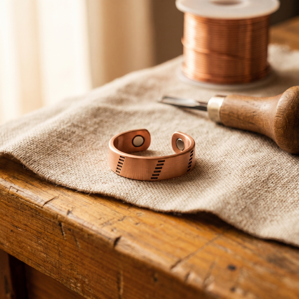 Clara Whitfield's Hearth Copper Ring