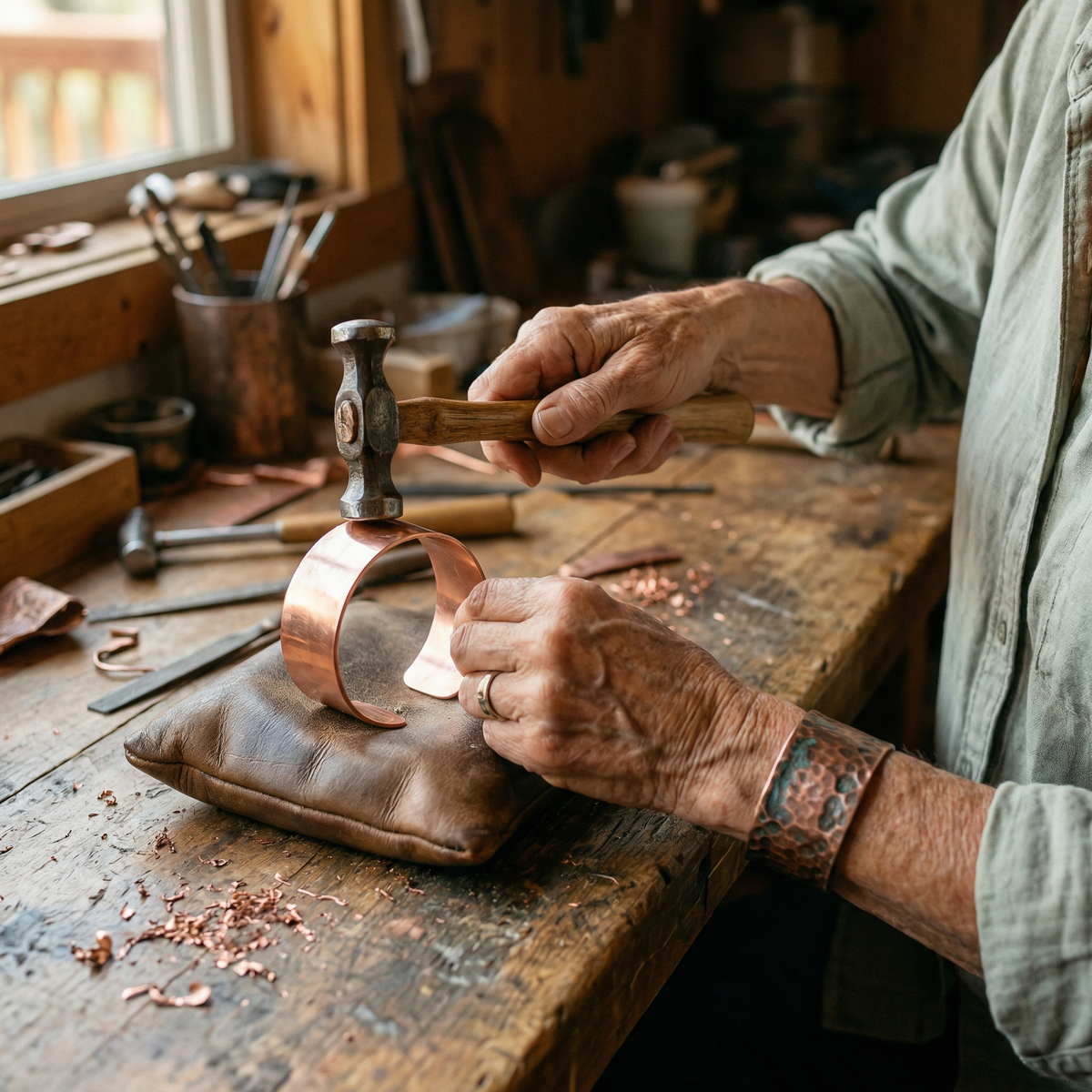 Clara Whitfield's Hearth Copper Ring