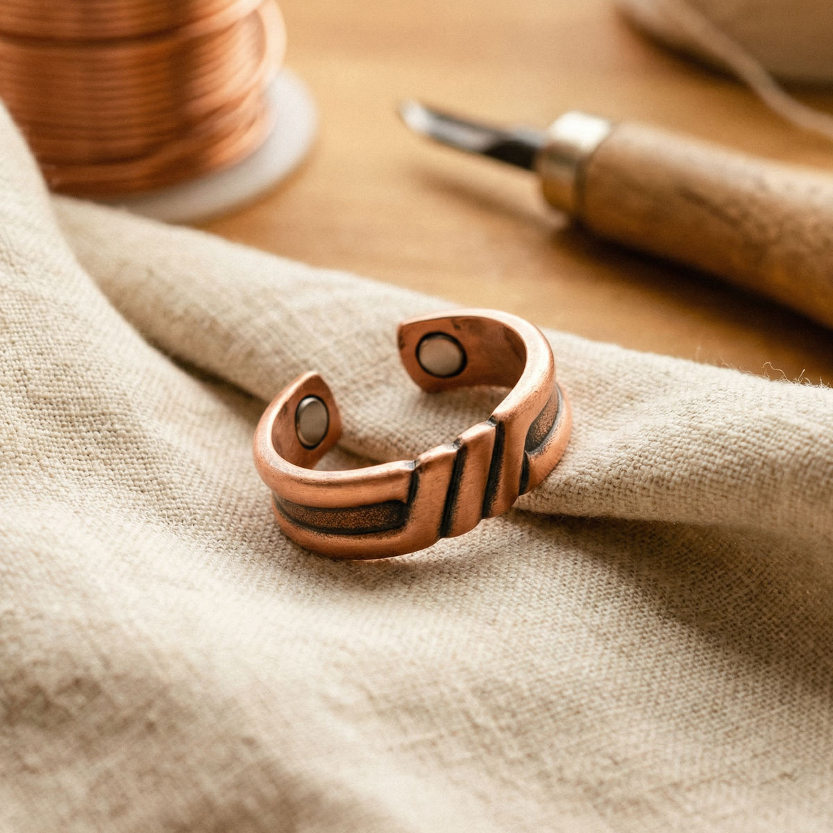 Clara Whitfield's Peat Copper Ring