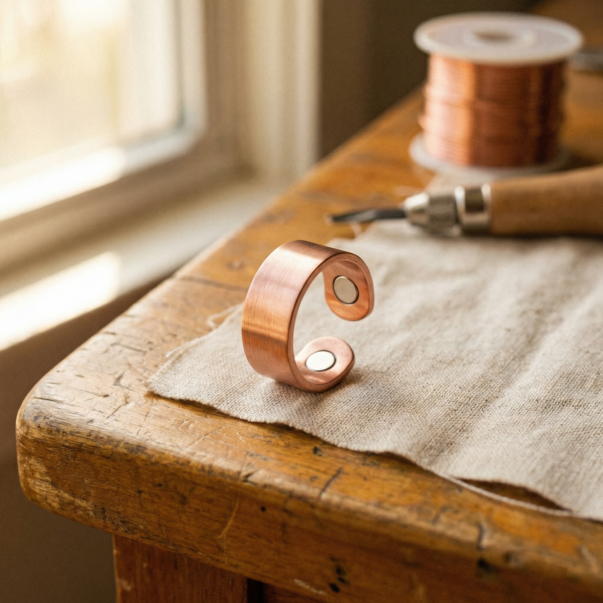 Clara Whitfield's Weld Copper Ring