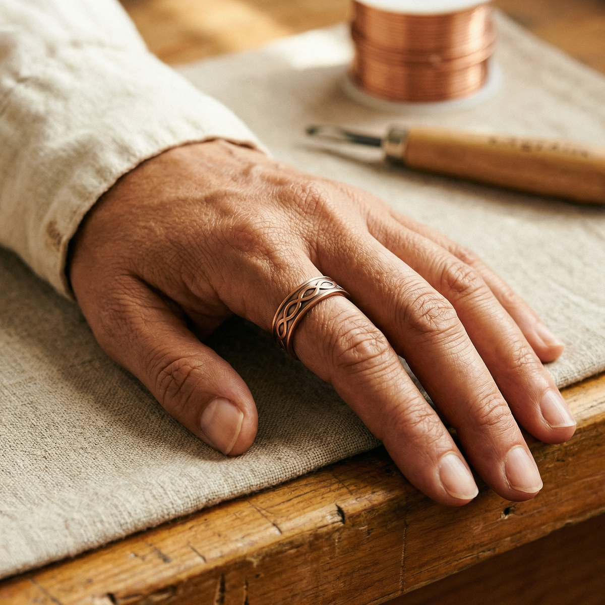 Clara Whitfield's Char Copper Ring