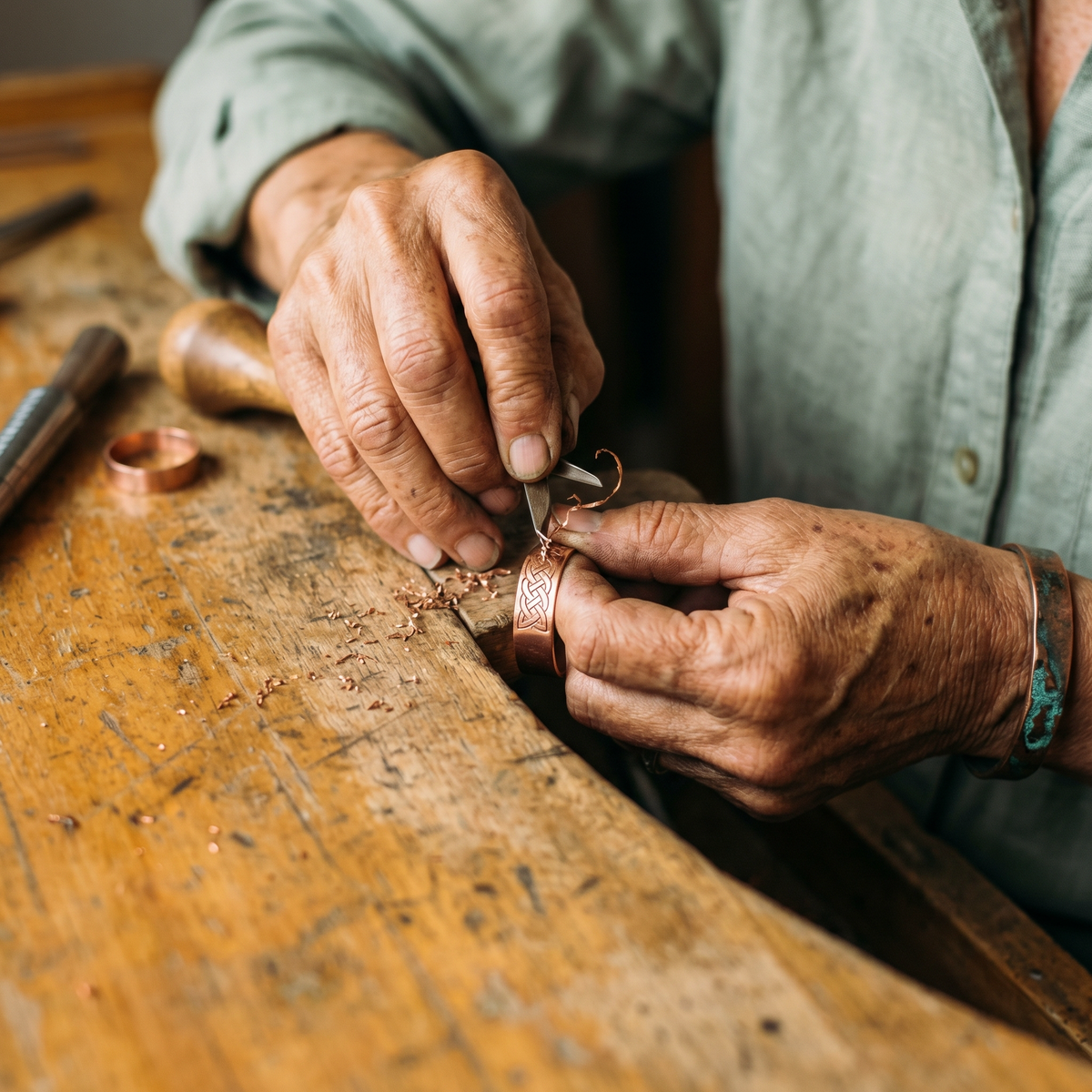 Clara Whitfield's Fen Copper Ring