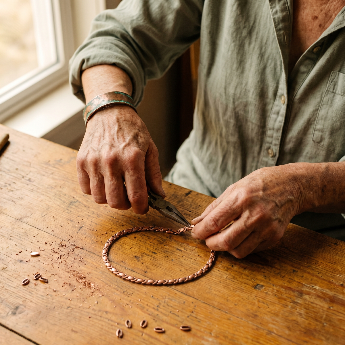 Clara Whitfield's Cedar Copper Necklace