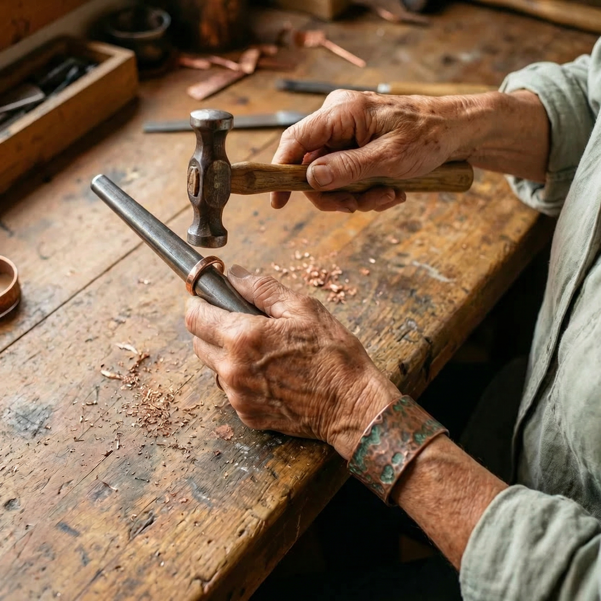 Clara Whitfield's Tine Copper Ring