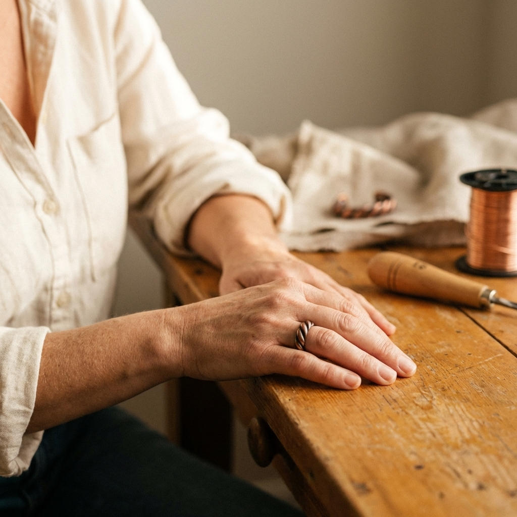 Clara Whitfield's Tine Copper Ring