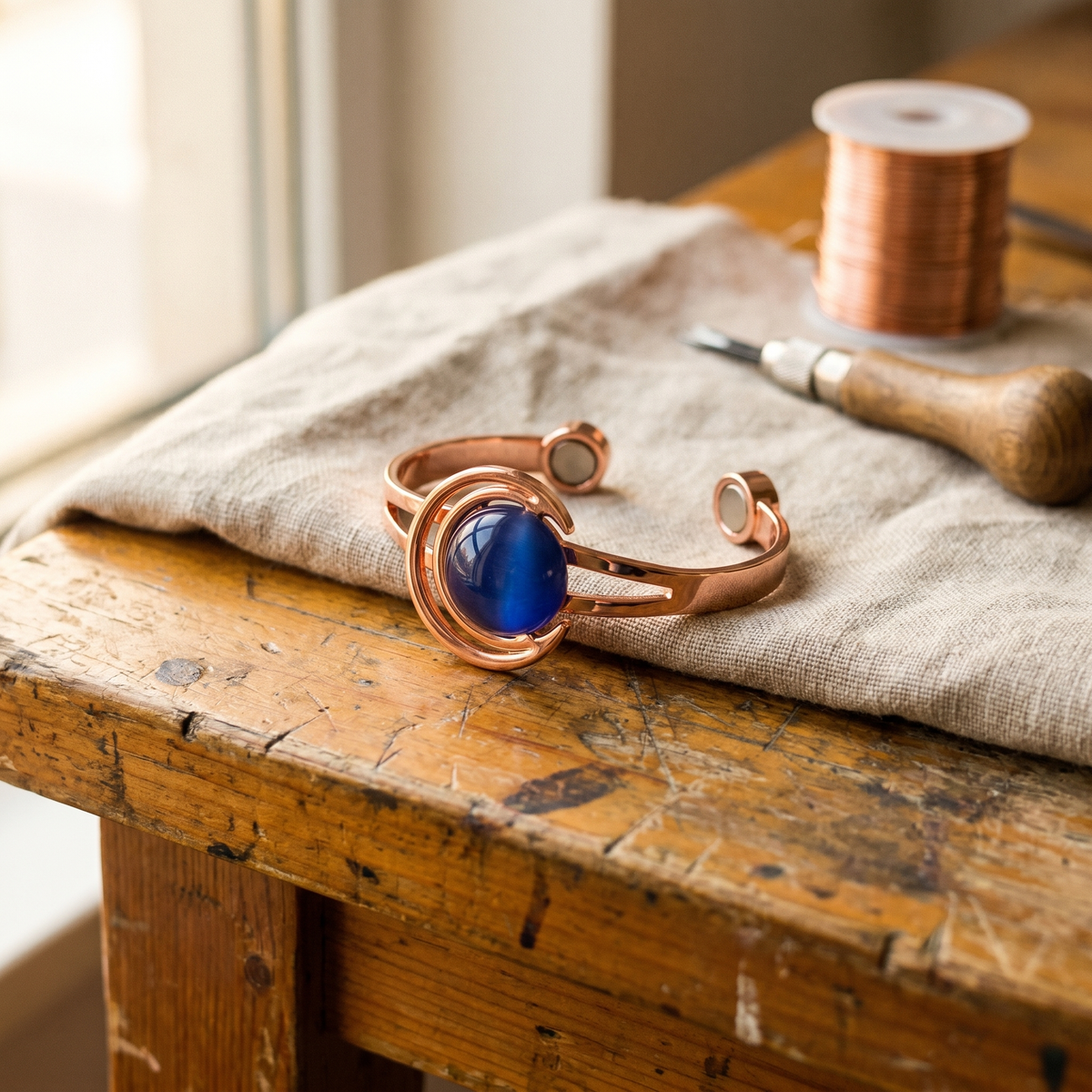 Clara Whitfield's Sphere Copper Bracelet