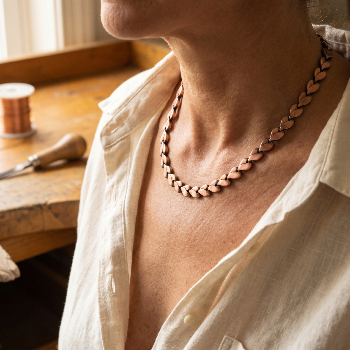 Clara Whitfield's Briar Copper Necklace