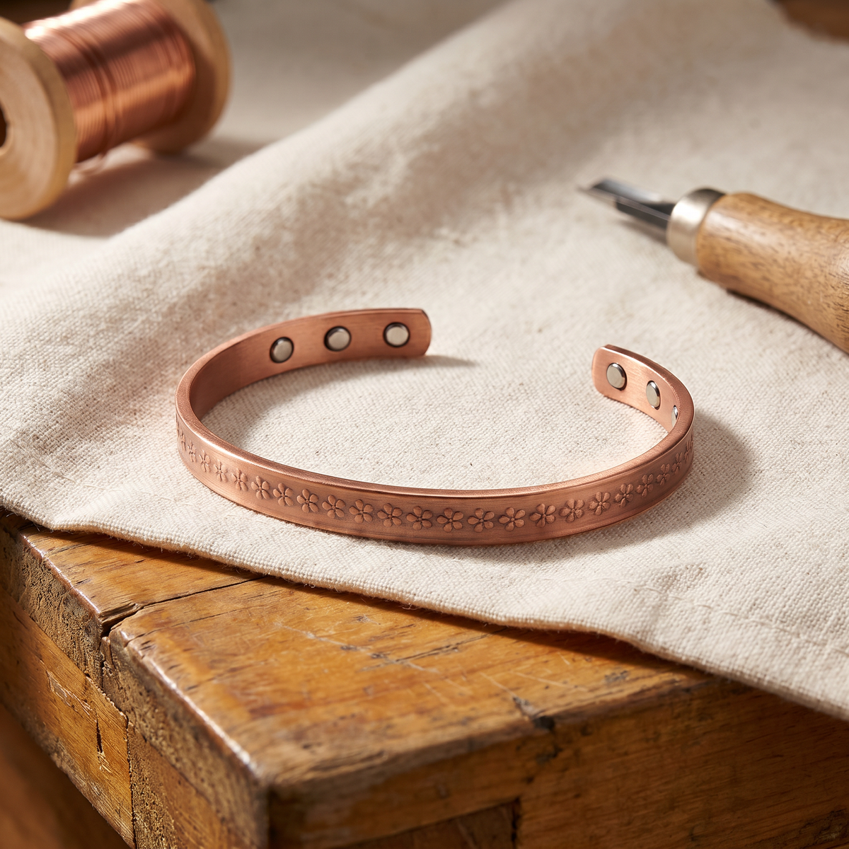 Clara Whitfield's Loch Copper Bracelet