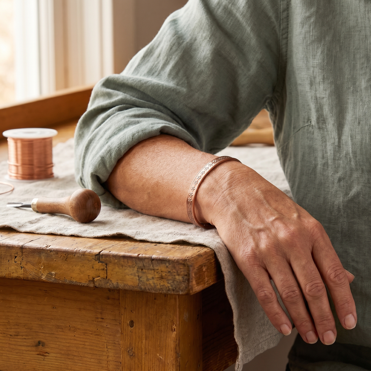 Clara Whitfield's Loch Copper Bracelet