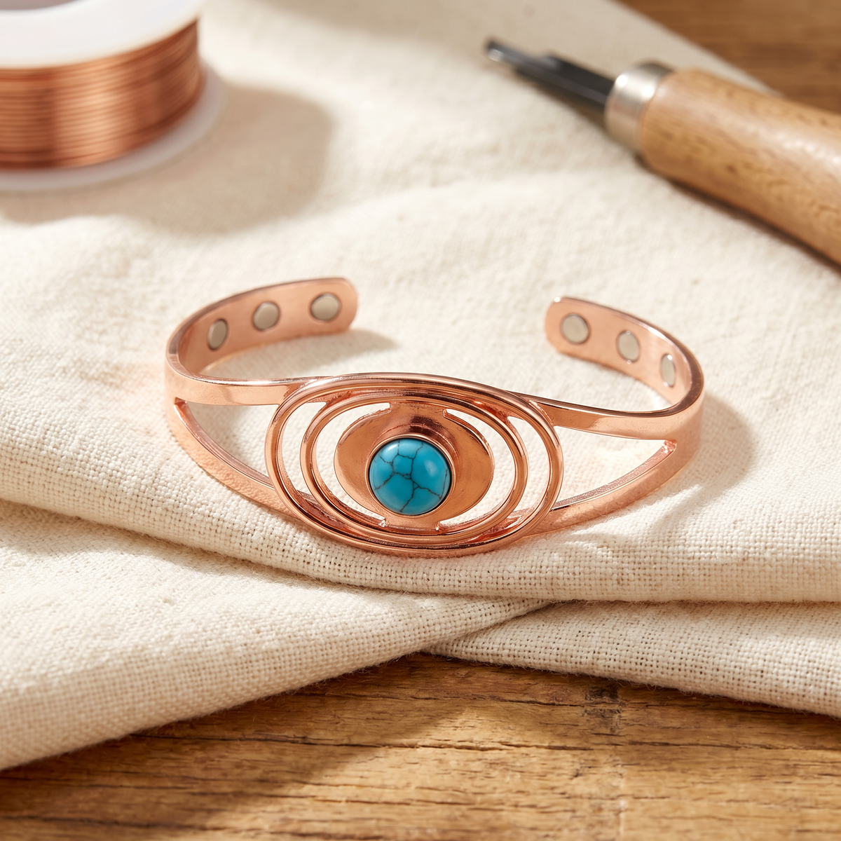 Clara Whitfield's Sedge Copper Bracelet