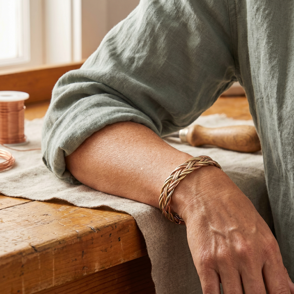 Clara Whitfield's Mire Copper Bracelet