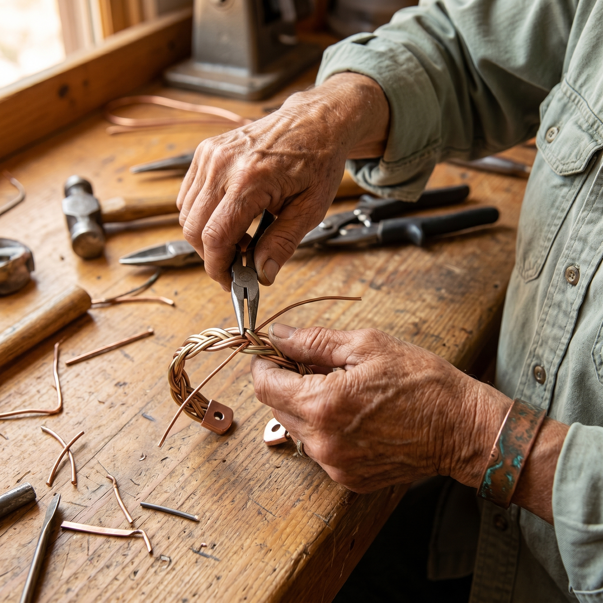 Clara Whitfield's Mire Copper Bracelet