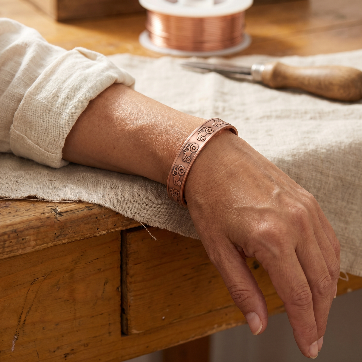 Clara Whitfield's Brae Copper Bracelet