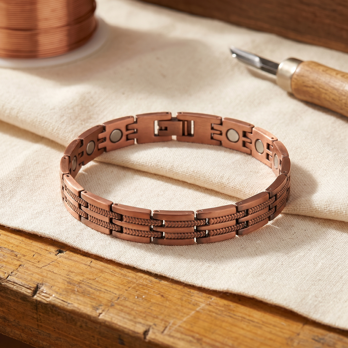 Clara Whitfield's Pike Men's Copper Bracelet