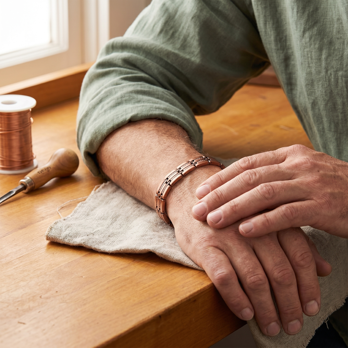 Clara Whitfield's Pike Men's Copper Bracelet