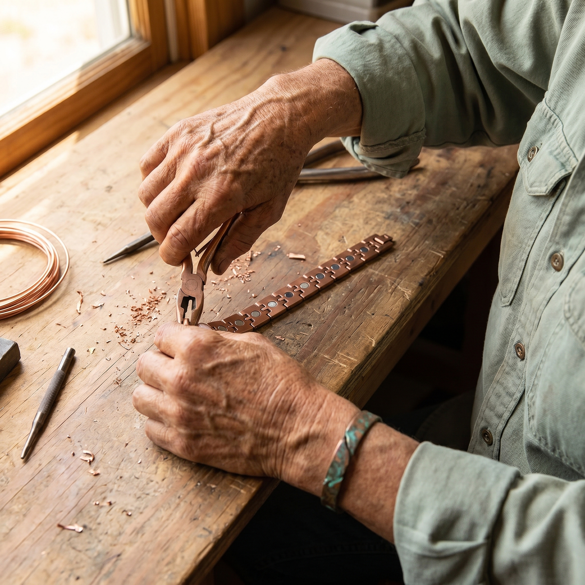 Clara Whitfield's Pike Men's Copper Bracelet