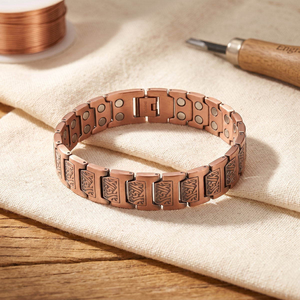 Clara Whitfield's Glen Men's Copper Bracelet