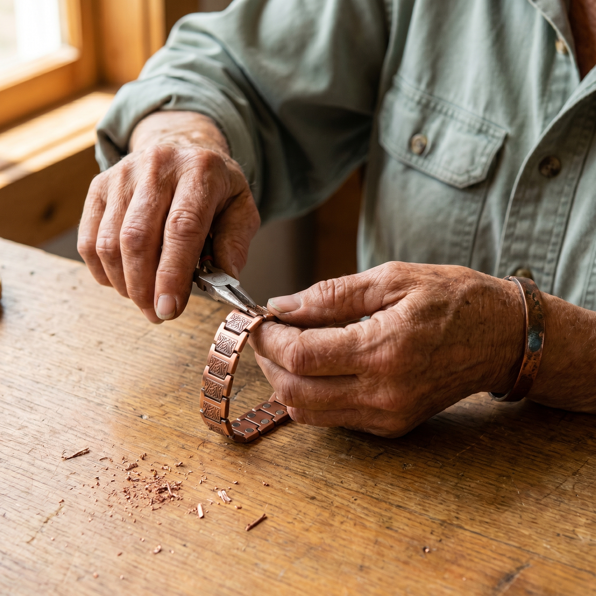 Clara Whitfield's Glen Men's Copper Bracelet