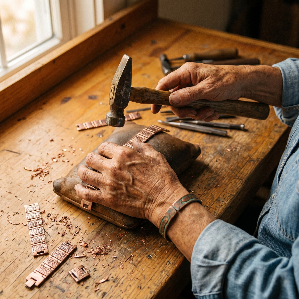 Clara Whitfield's Grit Men's Copper Bracelet