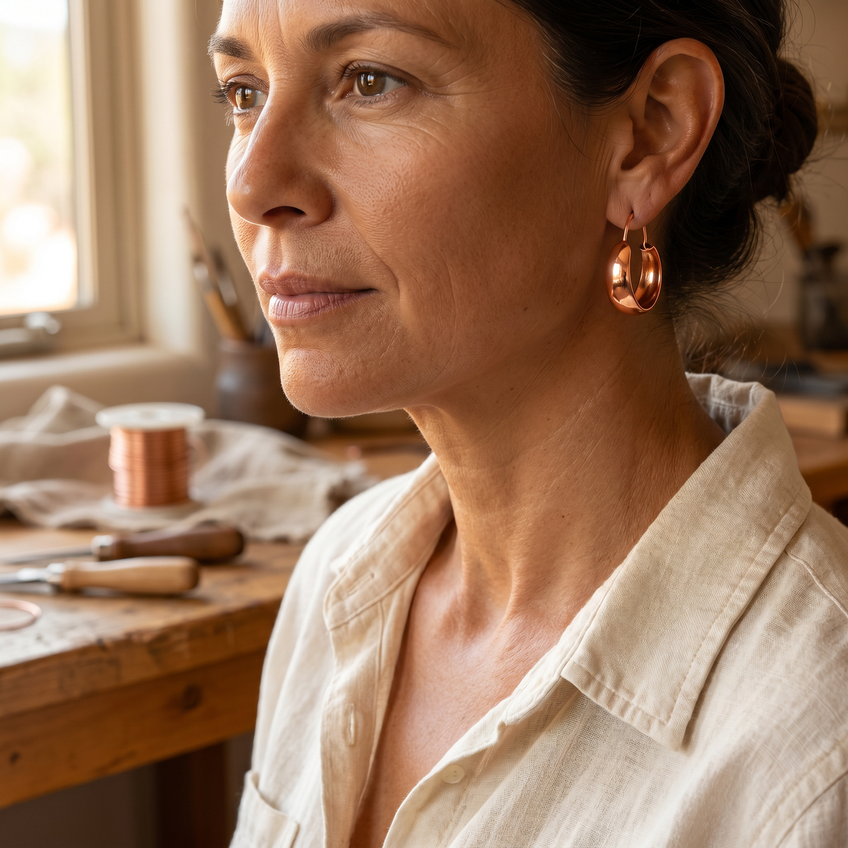 Clara Whitfield's Dell Copper Earrings