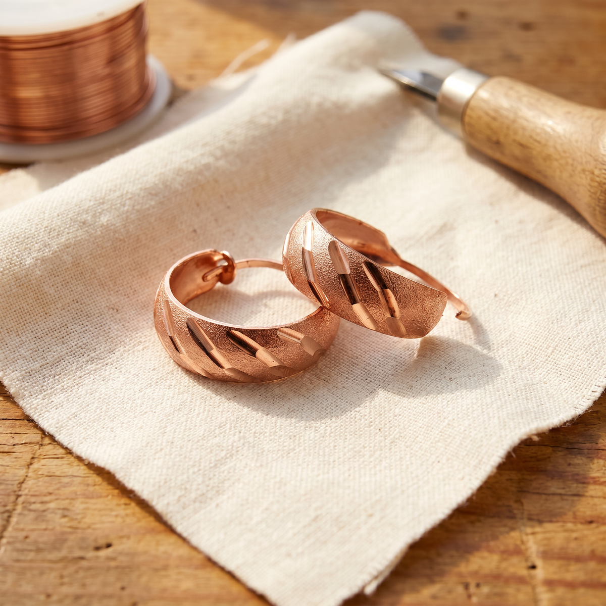 Clara Whitfield's Vale Copper Earrings