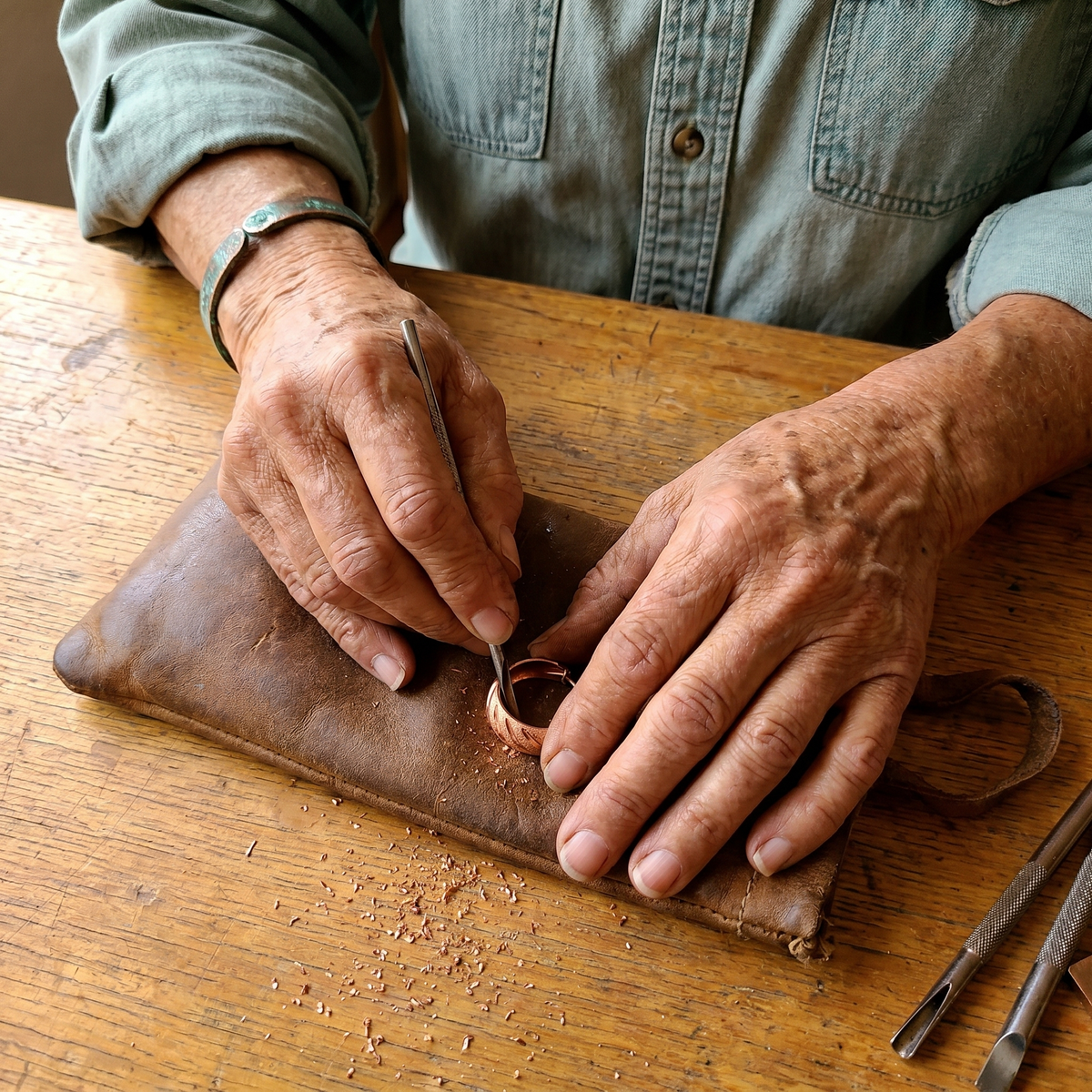 Clara Whitfield's Vale Copper Earrings