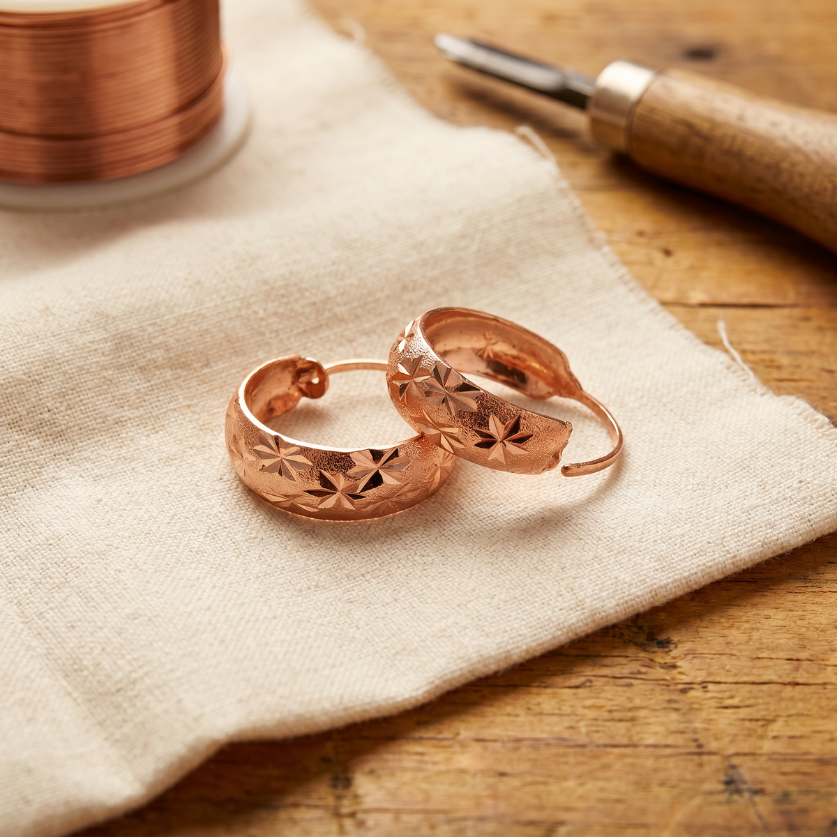 Clara Whitfield's Dew Copper Earrings