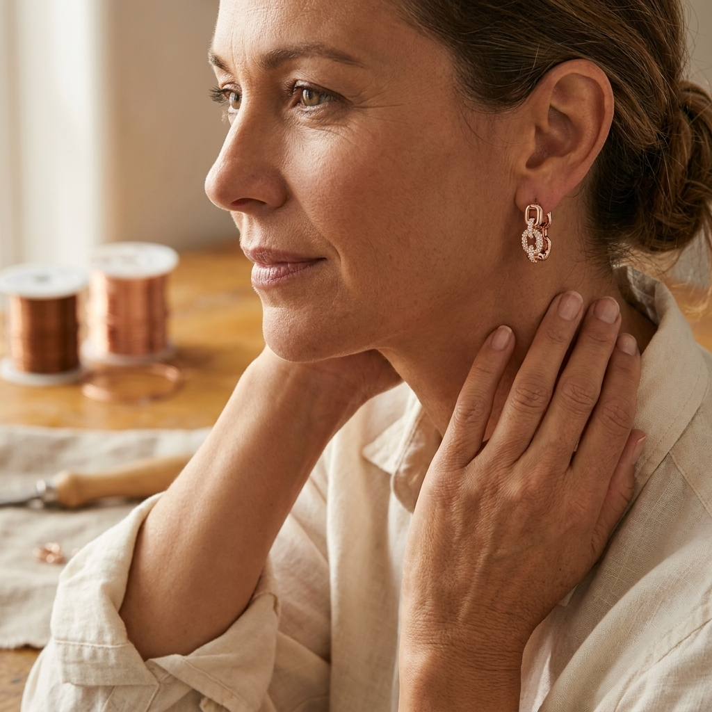 Clara Whitfield's Tor Copper Earrings