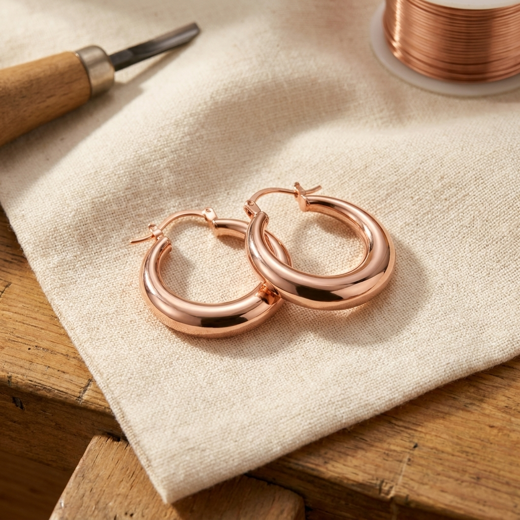 Clara Whitfield's Marl Copper Earrings