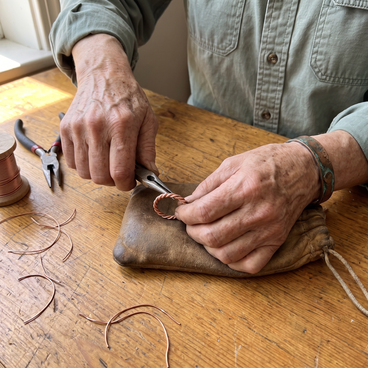 Clara Whitfield's Copper Tensor Ring