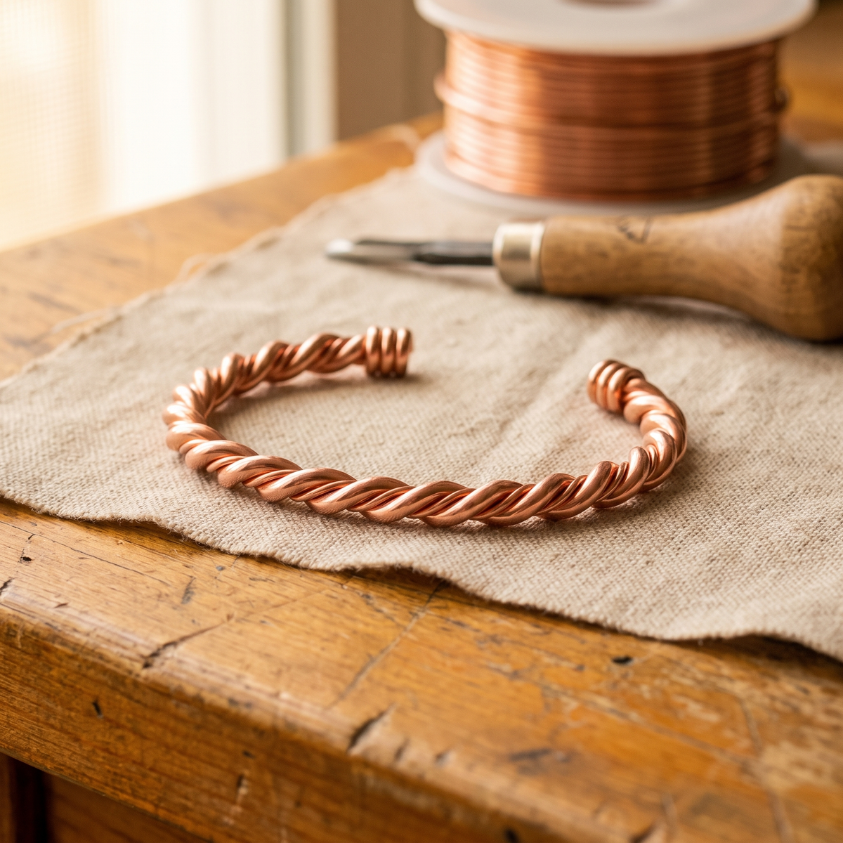 Clara Whitfield's Tensor Copper Bracelet