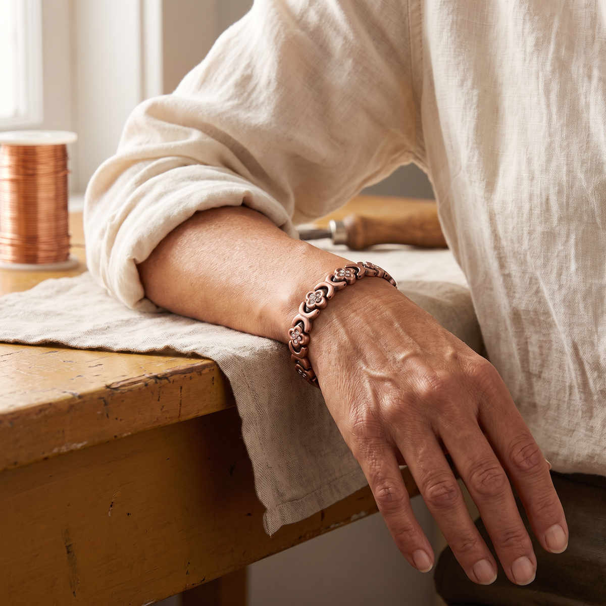 Clara Whitfield's Keel Copper Bracelet