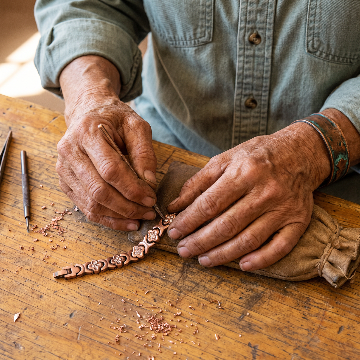 Clara Whitfield's Keel Copper Bracelet