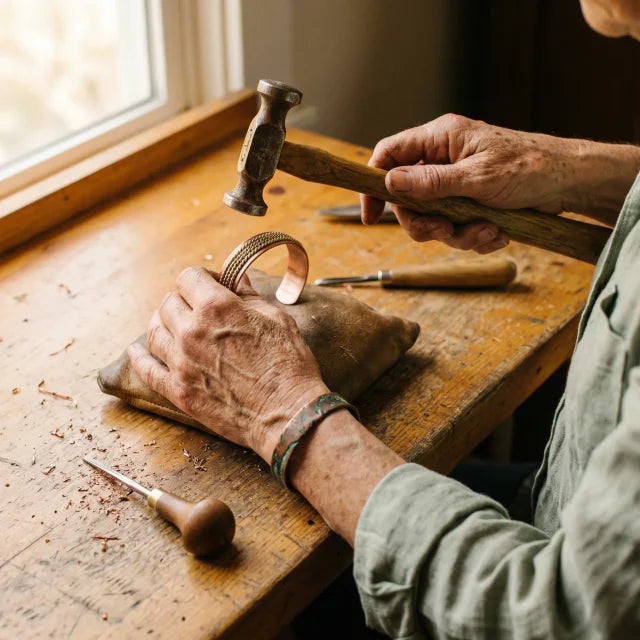 Clara Whitfield's Forge Copper Bracelet